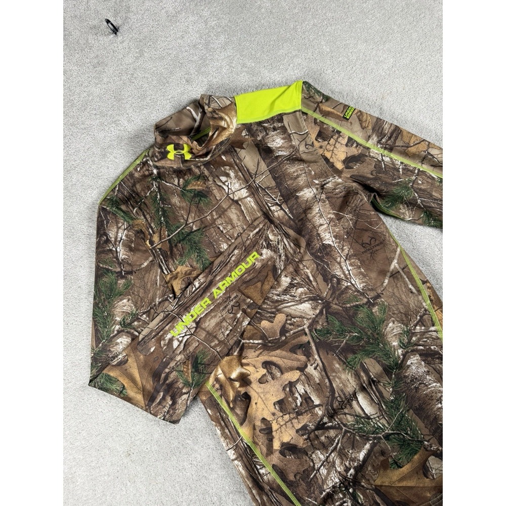 Under Armour Shirt Mens M Realtree Xtra Camo Scent Control EVO Hunting ColdGear